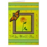 Monarch & Daisy Mother's Day Card