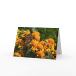 Monarch in the marigolds greeting card