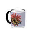 Monarch on a Daisy mugs