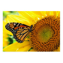 Monarch on a Sunflower ,Profile card business cards by GinaSignore Monarch on a Sunflower ,Profile card business cards
