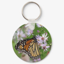 Monarch on Aster Keychain