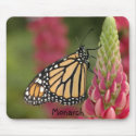 Monarch on lupine flower mousepads by butterflypixie Monarch on lupine flower mousepads