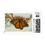 Monarch on Paper Stamps