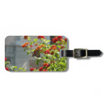 Monarch on Red Butterfly Bush Bag Tag