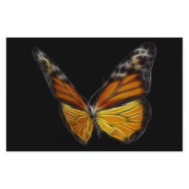 Monarch Orange Butterfly Flying Insect Personalized Stationery