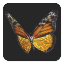 Monarch Orange Butterfly Flying Insect Sticker