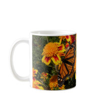 Monarch with Marigold mug mugs