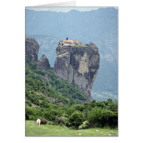 Monastery in Meteora, Greece Europe Cards