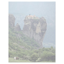 Monastery in Meteora, Greece Europe Letterhead Template