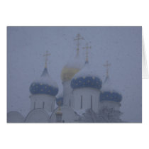 Monastery in Snow Cards