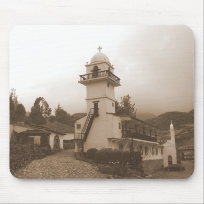 Monastery Mouse Mat by nomadlandscapes
