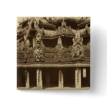 Monastery or Pagoda, detail, probably Mandalay Pins