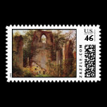 Monastery Ruins - Medium Size Postage Stamp stamps