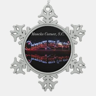 Moncks Corner, S.C. Pewter Snowflake Ornament