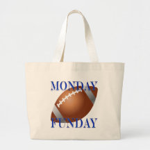 Monday and Sunday night Football Canvas Bags