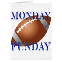 Monday and Sunday night Football Greeting Card