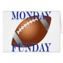 Monday and Sunday night Football Greeting Cards