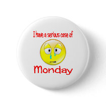 Monday Blues Pinback Button