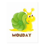 Monday Snail Postcard