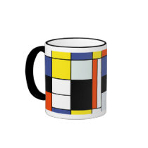 Mondrian - Composition A Mug by ArtLoversCafe Mondrian - Composition A Mug