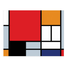 Mondrian - Composition With Large Red Plane Post Cards