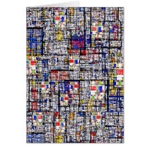 Mondrian Meets Grunge Gift Card