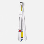 Mondrian Minimalist De Stijl Art 2 Custom Tie ties