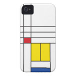 Mondrian Minimalist De Stijl Art iPhone 4 CaseMate