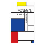 Mondrian Modern Art De Stijl Minimalist Abstract Business Cards