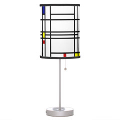 Mondrian Modern Art Table Lamps