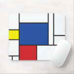 Mondrian Simple Minimalist De Stijl Art Mousepad