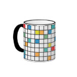 Mondrian Tiles Designer Coffee Mug