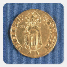 Moneda de oro, con St. John el Bautista, siglo XVI Etiqueta