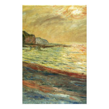 Monet Beach At Pourville Customized Stationery