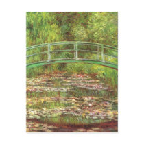 Monet Bridge Over Sea Rose Pond Post Card
