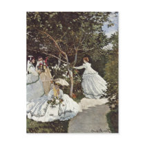 Monet, Claude Frauen im Garten 1866-1867 Technique Postcard