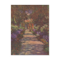 Monet, Claude Gartenweg 1902 Technique ?l auf Lein postcards by rahulbiswas Monet, Claude Gartenweg 1902 Technique ?l auf Lein postcards