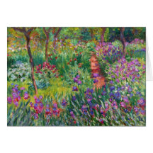 Monet Iris Garden at Giverny Note Card