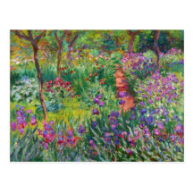 Monet Iris Garden at Giverny Postcard