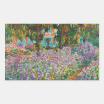 Monet Irises Stickers