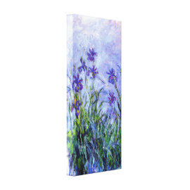 Monet Lilac Irises Stretched Canvas Prints