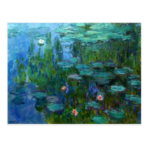 Monet Nympheas Water Lilies Postcard