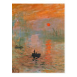 Monet Painting Postcard