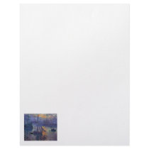 Monet sunrise at sea sailboat painting boating art personalized letterhead