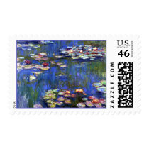 Monet Water Lilies Impressionism Postage