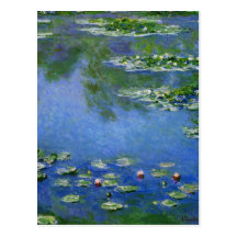 Monet Water Lillies Postcard