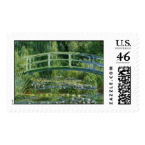 MONET Water Lily Pond 1897 postage stamp