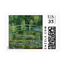 MONET Water Lily Pond 1897 postage stamp