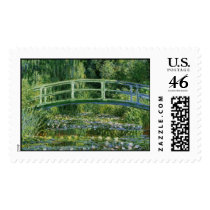 MONET Water Lily Pond 1897 postage stamp