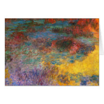 Monet Water Lily Pond Evening Note Card